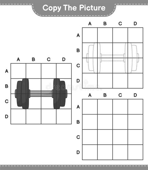 Copy The Picture Copy The Picture Of Dumbbell Using Grid Lines