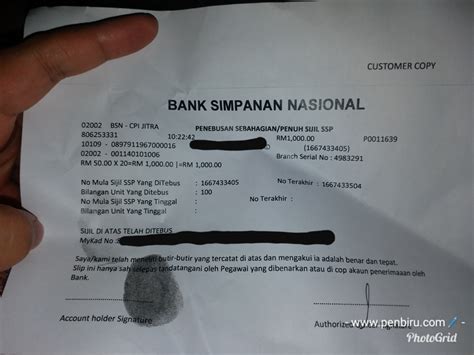 Dear valued customers, kindly be informed that starting from 5th february 2019, bank simpanan nasional (bsn) will disburse the dividend payment for sijil simpanan premium (bsn ssp) to all eligible bsn ssp holders. www.penbiru.com: SIJIL SIMPANAN PREMIUM & ANUGERAH ...