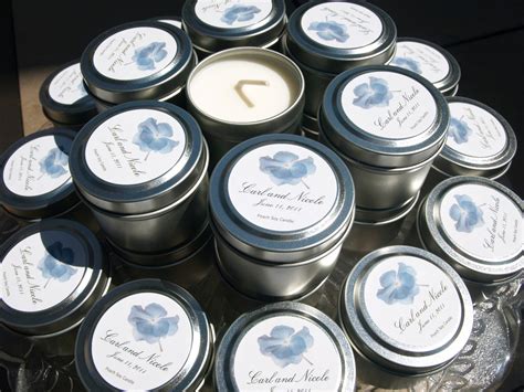 Custom Soy Travel Candle Favors For Weddings And Events On