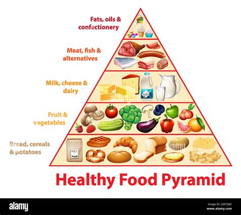 Simple Food Pyramid Diagram