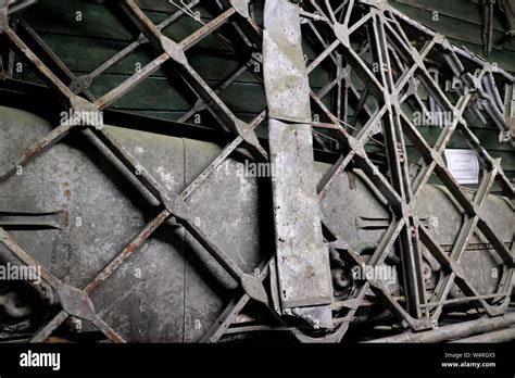 Wellington Bomber Wing Showing Geodetic Airframe Structure Which Was