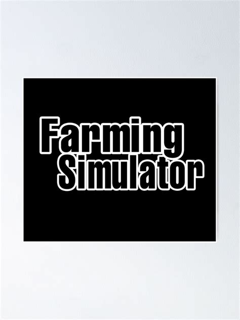 Farming Simulator Farming Simulator 22 Logo Poster By Galaxyforart
