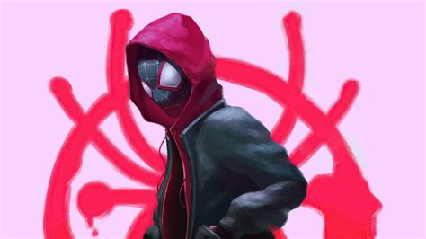 Miles Morales Spiderman Into The Spiderverse 4k Wallpaperhd