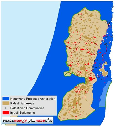 Data On Netanyahus Jordan Valley Annexation Map Yubanet