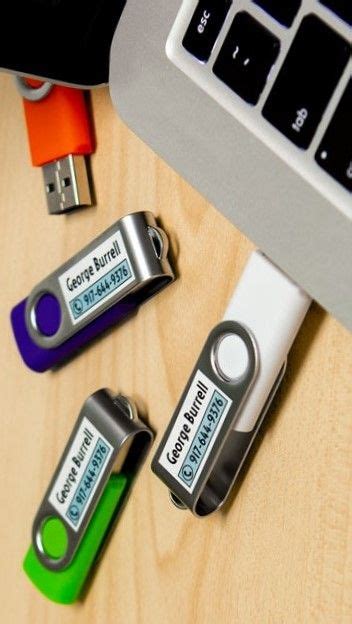 Keep Track Of Your Usbs With Blank Flash Drive Labels And Tags From