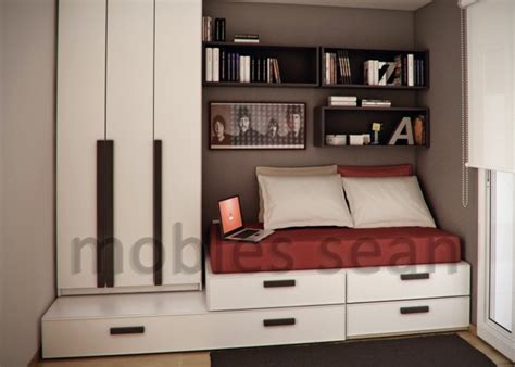 A small bedroom with storage drawers underneath to save space (photo: Space-Saving Designs for Small Kids Rooms