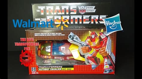 Transformers Wal Mart Exclusive G1 Reissue Hot Rod Toy Review Youtube