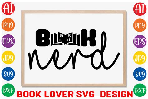 Book Nerd Svg Design Graphic By Rhdesign · Creative Fabrica