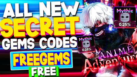All New Secret Codes In Anime Adventures Codes Anime Adventures