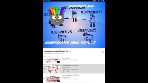 Numberblocks Band 512ths 1 4 Youtube
