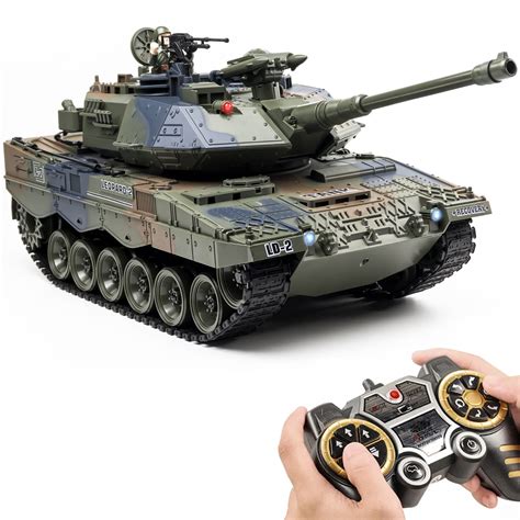 Buy 118 Rc Tank 24ghz German Leopard Ii Remote Control Tank Model