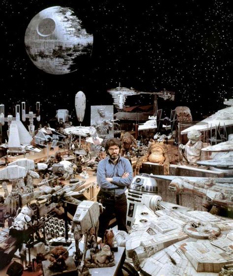 Images Of Pomona George Lucas Surrounded By Star Wars Props