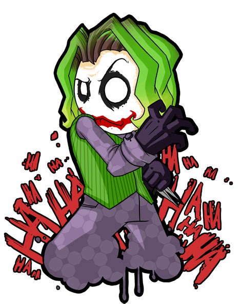 Mini Chibi Joker By Scribblepit On Deviantart Batman Joker Wallpaper