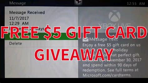Also, this code can be used as a gift. $5 Gift Card Giveaway For XBOX LIVE!!! - YouTube