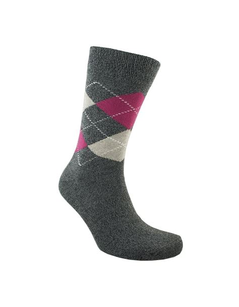 Viyella Argyle Sock Charcoal Fields Menswear