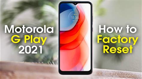 Moto G Play How To Reset Back To Factory Settings Model Youtube
