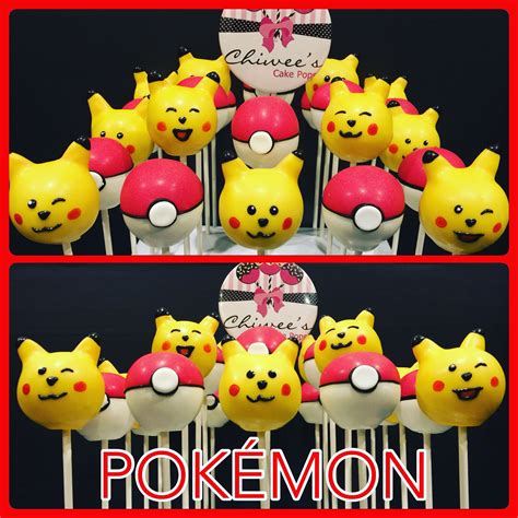Pokémon Cake Pops Pokeball Cake Pops Pikachu Cake Pops Pokeball Cake