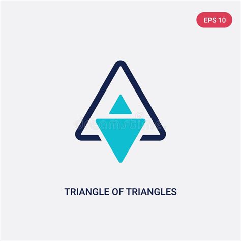 Triangle Of Triangles Icon On White Background Simple Element