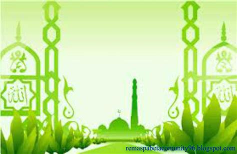 Gaya Terbaru 24 Background Masjid Warna Hijau