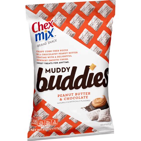 chex mix muddy buddies peanut butter and chocolate 4 5 oz