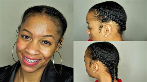 Buzzed looks are totally chic. 2 Simple Heat Free Hairstyles For Transitioning And ...