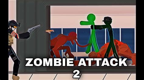 Zombie Attack 2 Hashir Stickman Animation Youtube