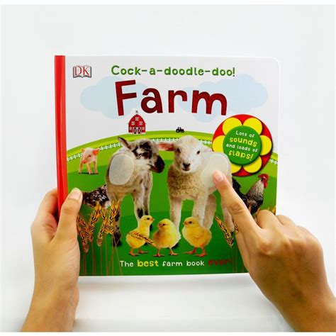 Cock A Doodle Doo Farm Board Book With Sounds And Interaction See The Video Ships Free 13