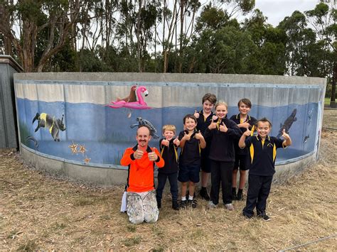 Merino Water Tank Art Australian Silo Art Trai