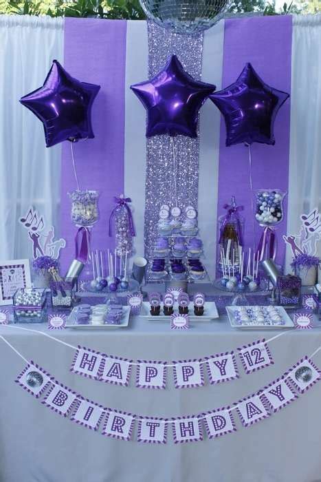 Enjoy fast delivery, best quality and cheap do you know where has top quality purple lavender party decorations at lowest prices and best. Dance Inspired Birthday Party Ideas | Photo 5 of 59 ...