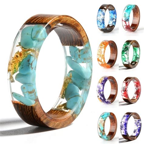 Check spelling or type a new query. New Design Epoxy Rings, Clear Wood Resin Ring , Fashion ...