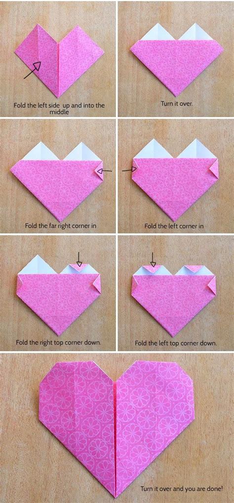 Corazón de origami de papel paso a paso Origami fácil Origami paso a paso Origami fácil