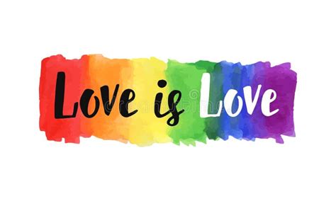 Love Is Love Stock Vector Illustration Of Rainbow Equality 79561987