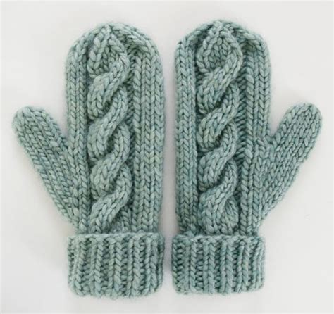 Classic Cabled Hat And Mittens Free Pattern Knifty Knittings