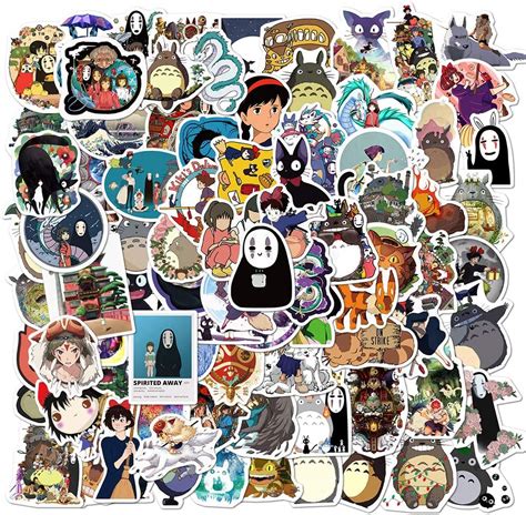 Miyazaki Hayao Theme Stickers 100pcs Cartoon Anime Neighbor Totoro Stickers Vinyl Waterproof For