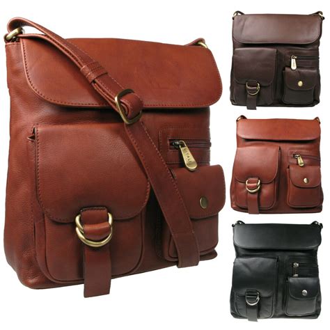 Vitali Ladies Soft Leather Large Messenger Cross Body Bag Sn058 Ebay