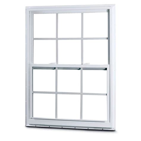White 46x 54lap 6 Over 6 Grids Vertical Alum Window American