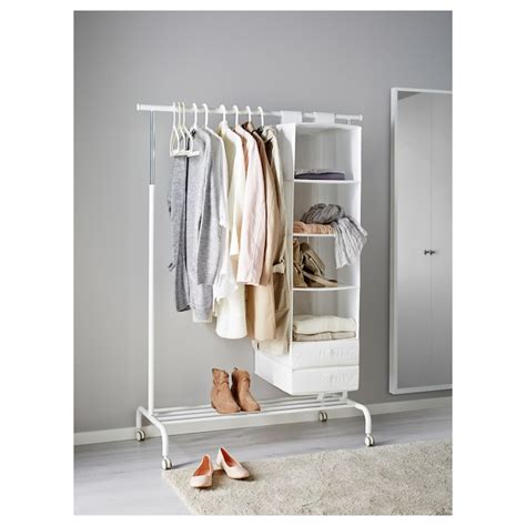 Rigga White Clothes Rack Popular And Practical Ikea
