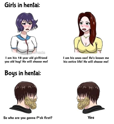 girls in hentai yamada am his 18 year old girlfriend am his onee san he s known me you old hag
