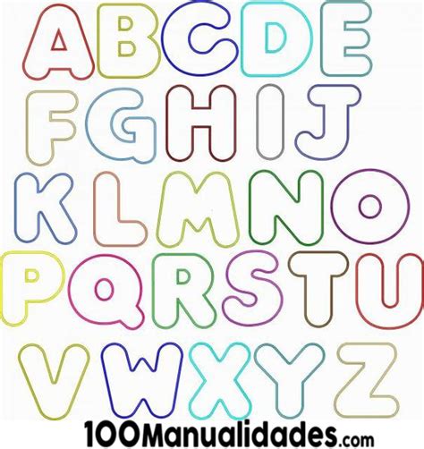 Moldes De Letras Para Imprimir Y Recortar Medianas Alfabeto Para 7fd