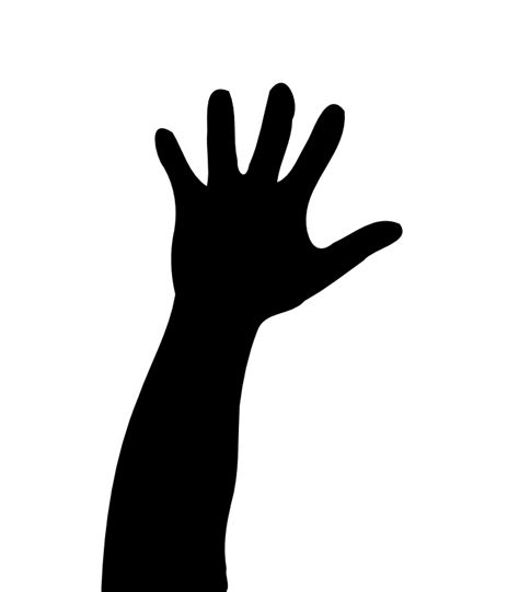 Cupped Hands Silhouette At Getdrawings Free Download