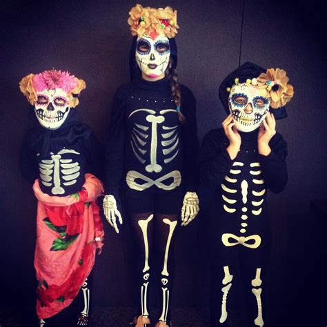 Day Of The Dead Dancers Themed Halloween Costumes Diy Costumes Kids
