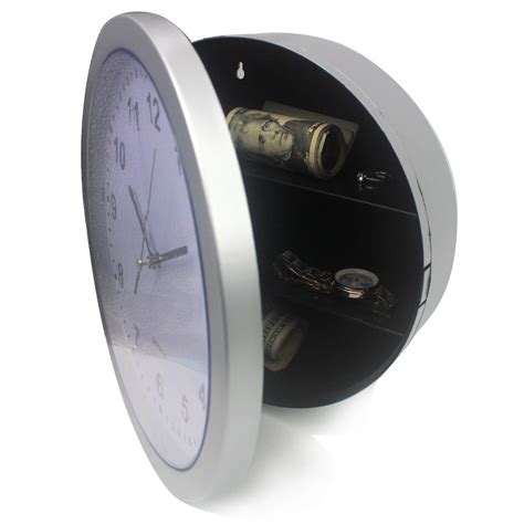 1396 Wall Clock Hidden Safe Secret Security Money Jewelry Cash