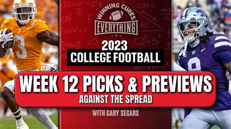 College Football Week 12 2023 Spread Picks And Predictions 20 Games Youtube