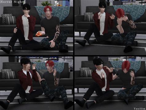 The Sims Resource Horror Night Pose Pack