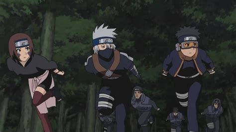 Kakashi Obito And Rin First Mission Naruto Shippuden