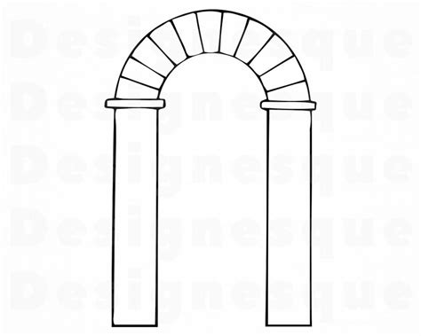 Arch Outline Svg Door Svg Gate Svg Arch Clipart Arch Files Etsy