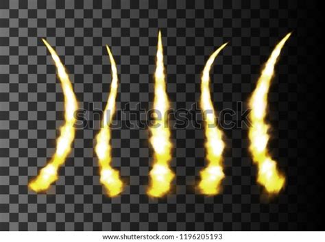 Fire Plume Launch Space Rocket Car Stock Vector Royalty Free
