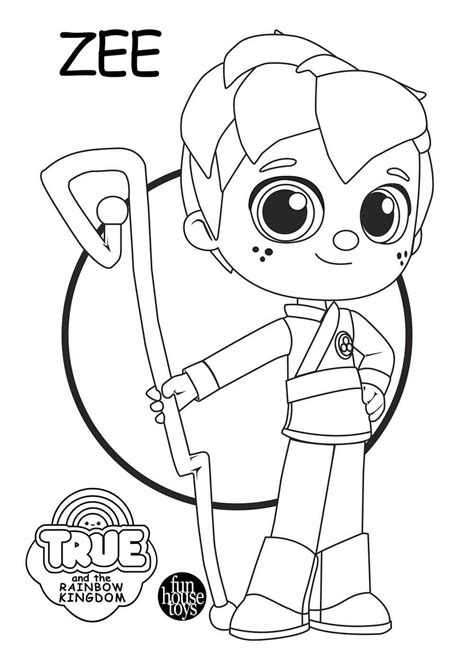 #line art #art #if you color any of these #please tag me! 15 Free Printable True And The Rainbow Kingdom Coloring ...