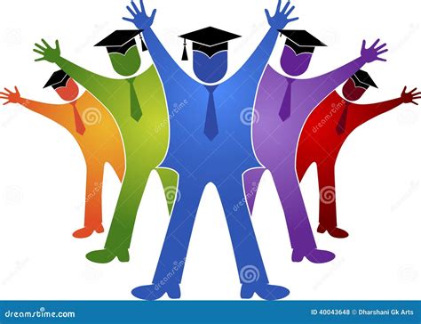 Graduation Students Holding A Blank Board Royalty Free Stock