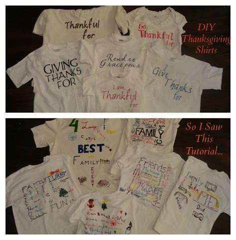 There is no better family outfit this thanksgiving! So I Saw This Tutorial ...: DIY Thanksgiving Shirts for ...